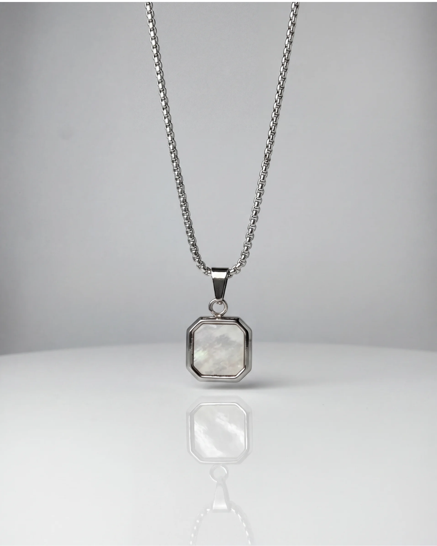 Marina Stone Pendant White