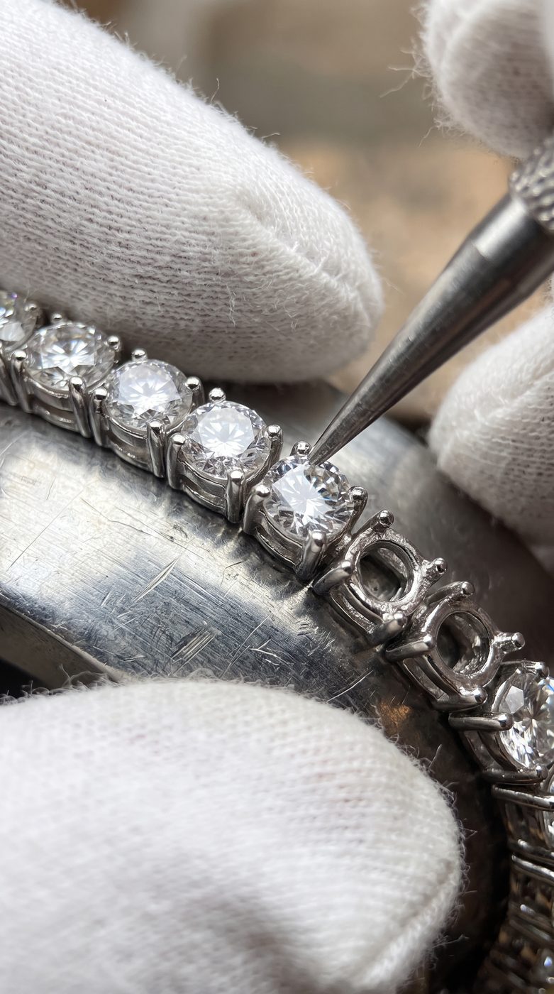 Hand-set stones